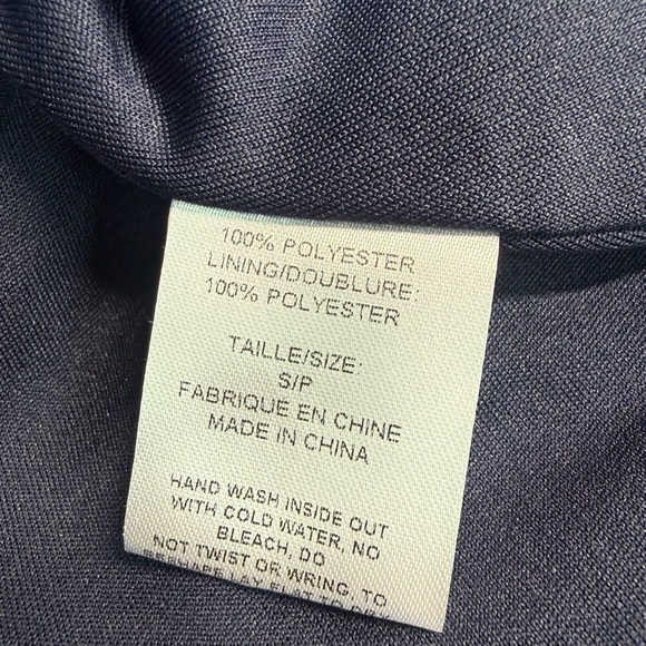 Suzy Shier Floral Sleeveless Dress - Navy and Red Size Small - Picture 5 of 7